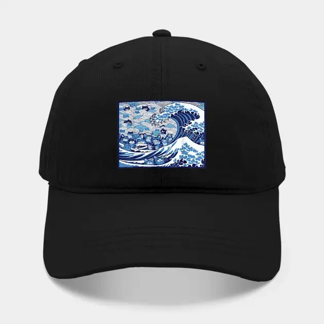 Blue Cats Wave For Kamala Funny Hat For Unisex Adult Outdoor Casual Sun Baseball Caps New Fashion Hat