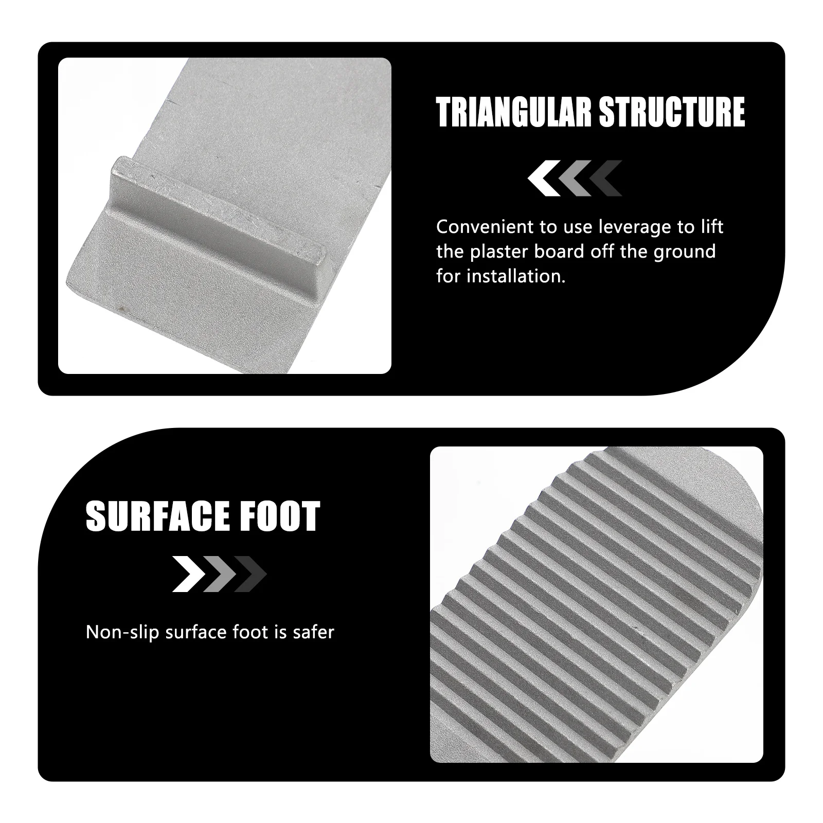 

1Set Board Foot Lifter Anti-Slip Heavy Duty Furniture Lever Lifter Panel Carrier Drywall Door Window Lifting Tool