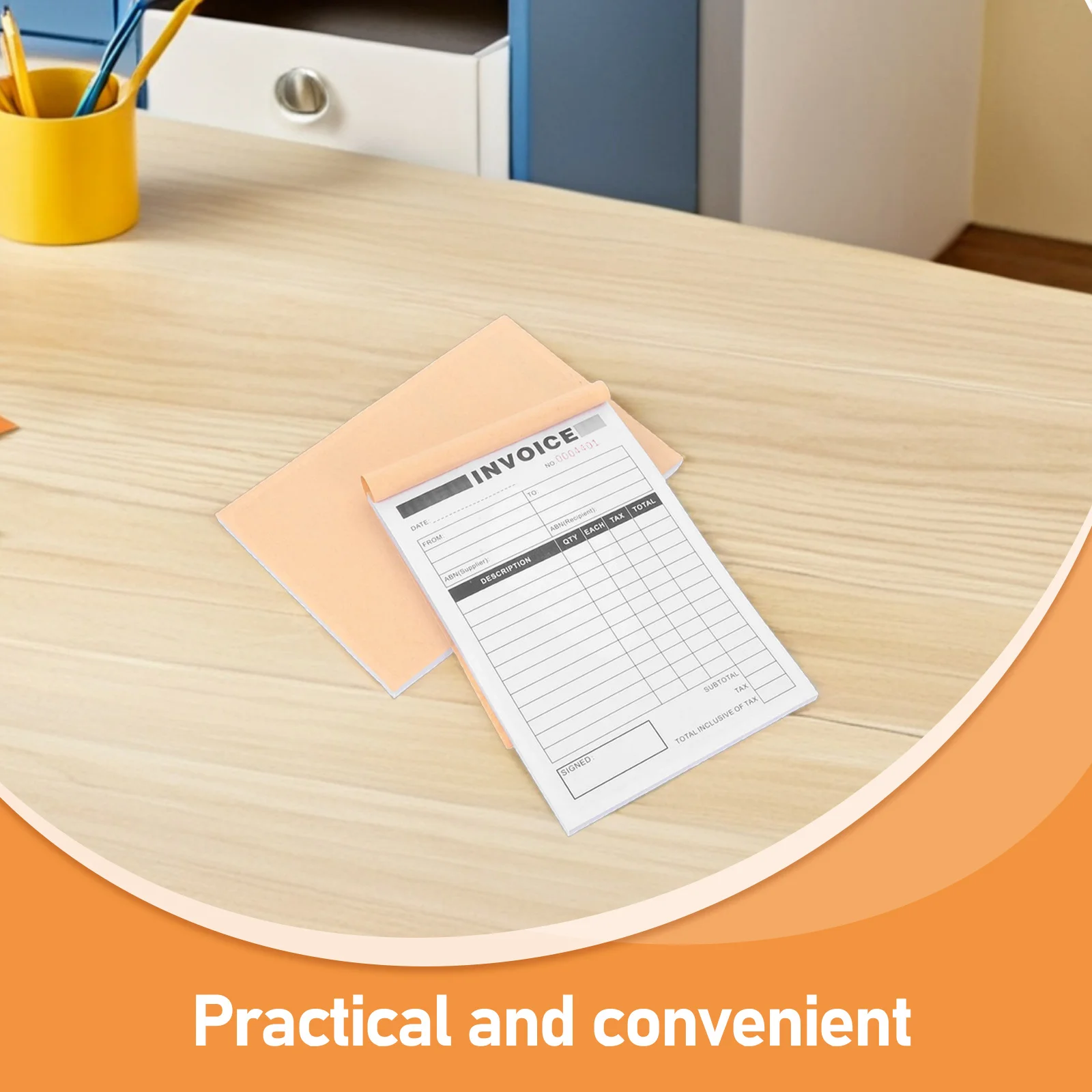 2 Pcs Sanlian Delivery Order Invoices for Orders Book Small Business Books Note Paper Cash Forms Work Receipt