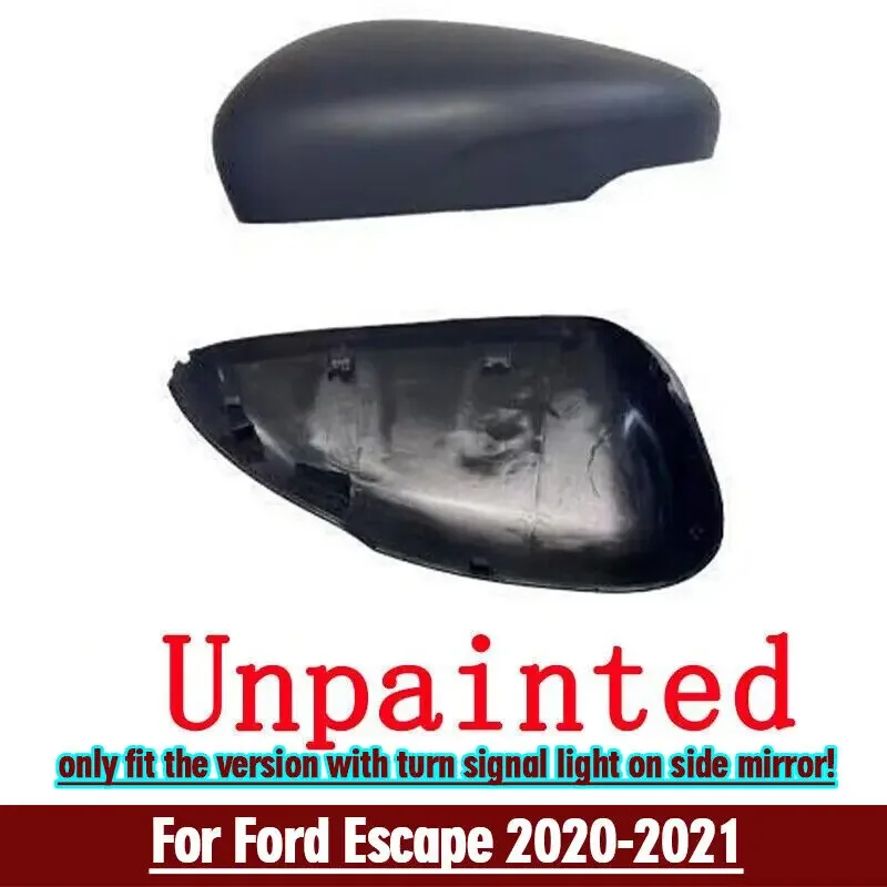 For Ford Escape 2020-21 Right Unpainted With Turn Signal Hole Side Mirror Cover