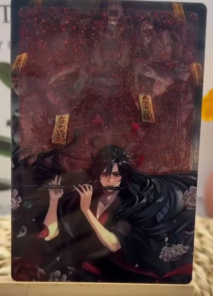 مجموعة هدايا من الألواح الدائمة من الأكريليك تتميز بسلسلة الرسوم المتحركة "موداو زوشي" وواي ووشيان" مع جونغ الرمل المتدفق