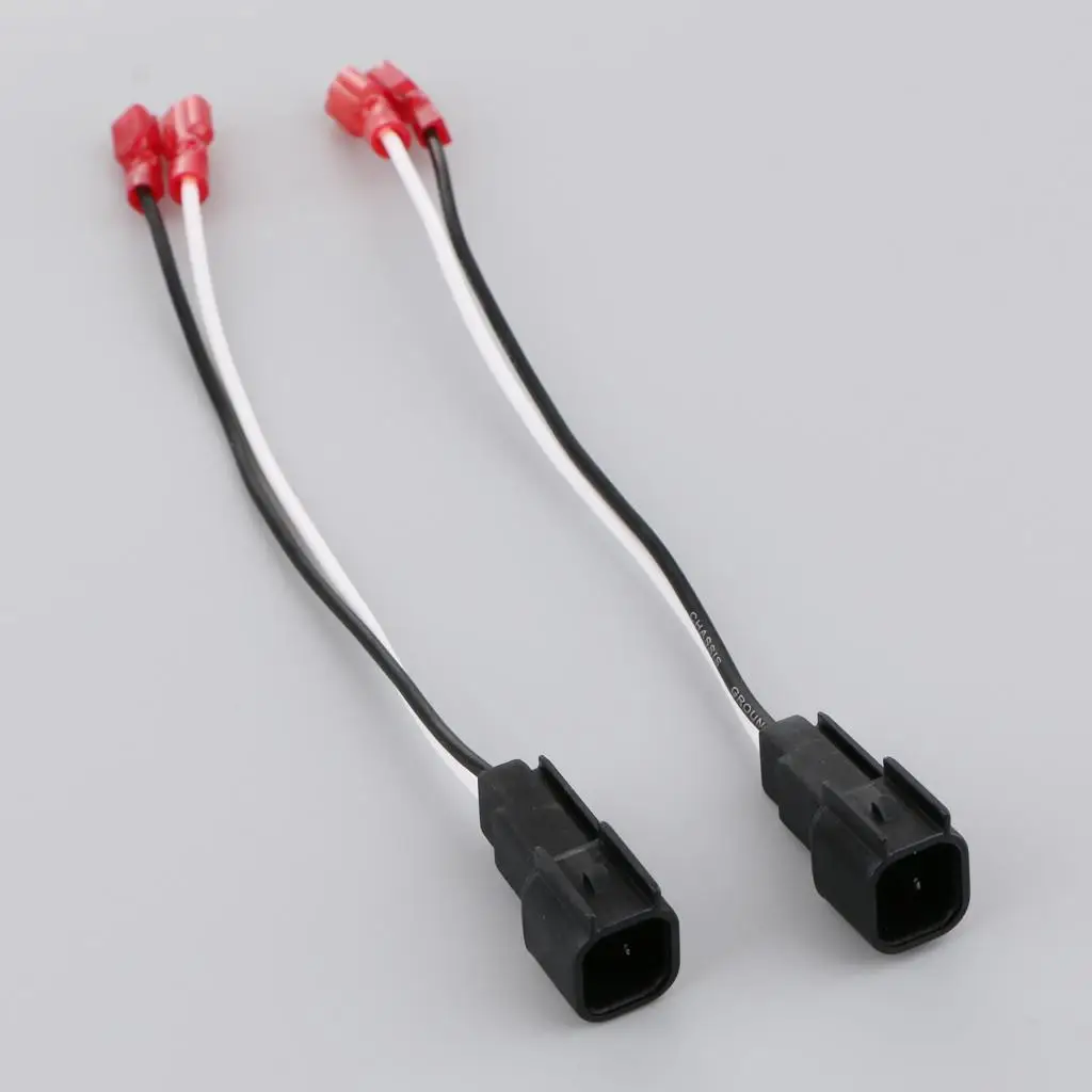 Car Speaker Wiring Harness Adapter Plastic Replacement Wire Plug for Motor Vehicles Audio Installation