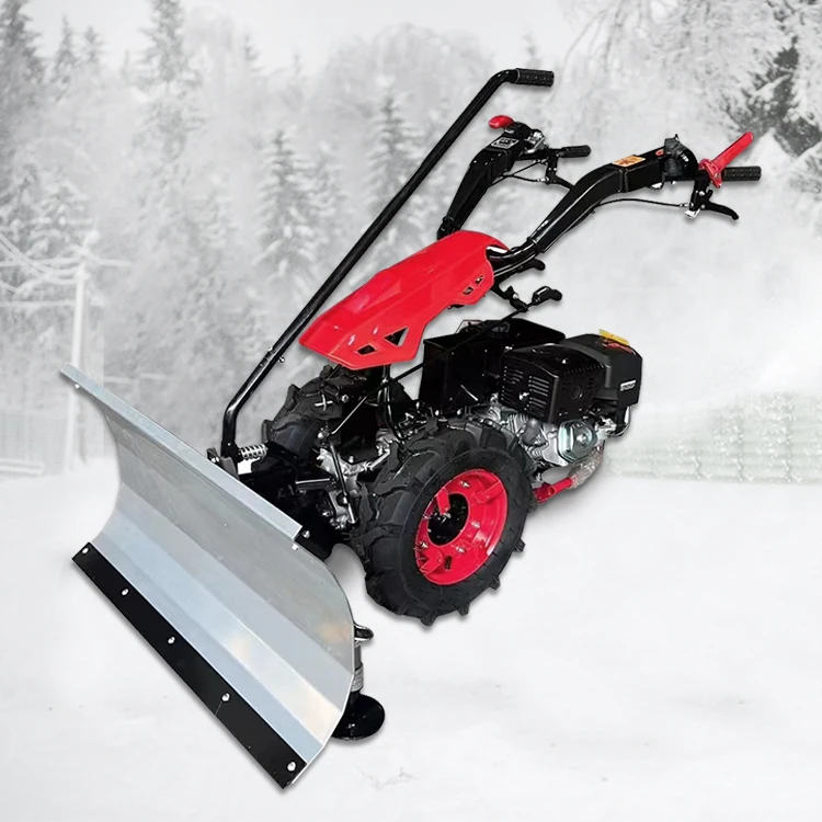 

Multifunctional Snow Blower with Replaceable Push Blade, Roller Brush and Snow Throwing Head Household Snow Blower
