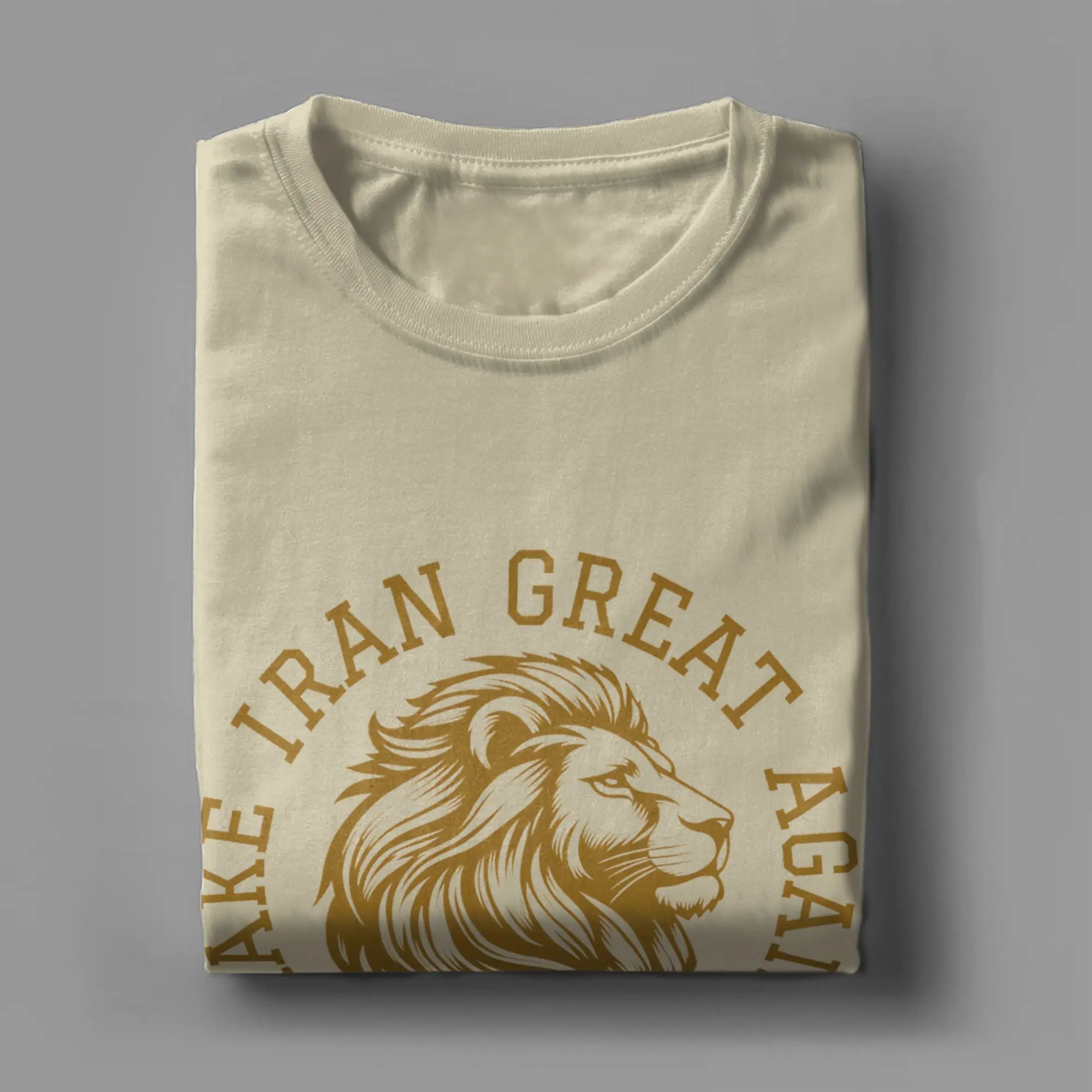 

Мужская футболка MIGA Make Iran Great Again, креативные футболки с короткими рукавами и круглым воротником, одежда из 100% хлопка с принтом