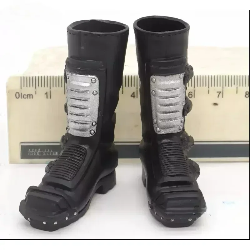 1/6 Skala Cool Motorcycle Boots Hollow Black Cycling Boots Model butów dla 12-calowych żeńskich figurek żołnierzy Zabawki dla lalek