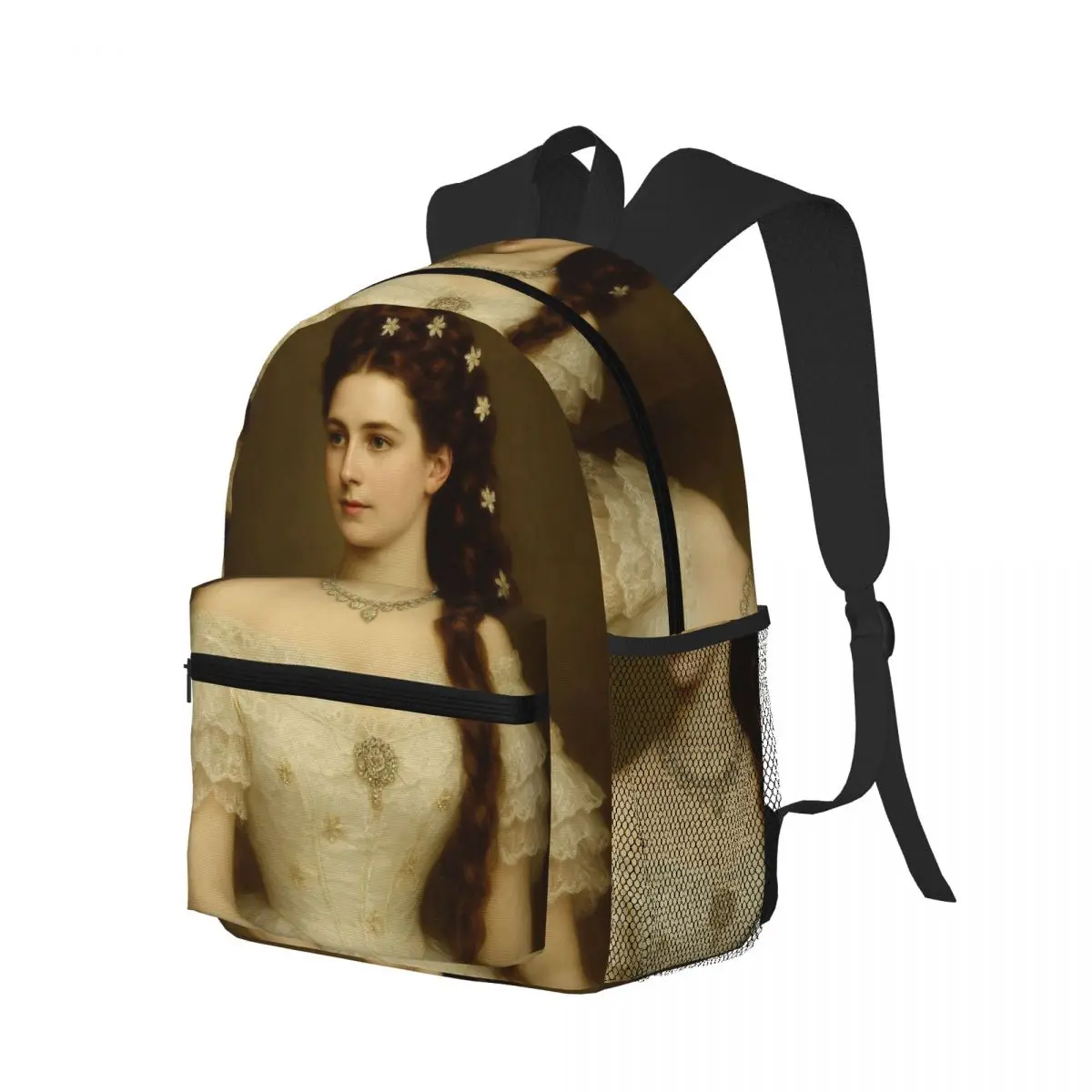 

Print Empress Sissi Elisabeth Of Austria Student Backpack School Bag Hiking Travel Daypack for Boys Girls Bookbag Shoulder Bags