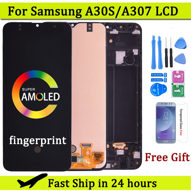 6.4\'\' Super Amoled For Samsung A30S A307 LCD Display with Touch Screen Digitizer Assembly A307F A307FN A307G A307GN LCD