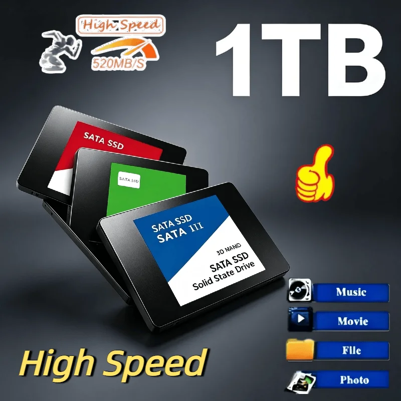 

500GB Ultra Portable External SSD USB 3.0 520MB/s Shockproof Metal Casing Solid State Drive for Laptop PC Hard Disk Pro Tiny