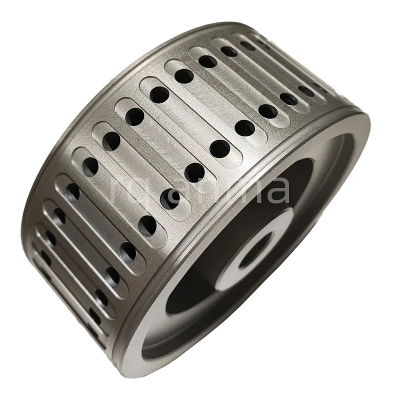 1 pieces 2 Rows Holes Suction Wheel Stahl Folding Machine124X53X18MM ZD.233-028-0100 Suction Wheel