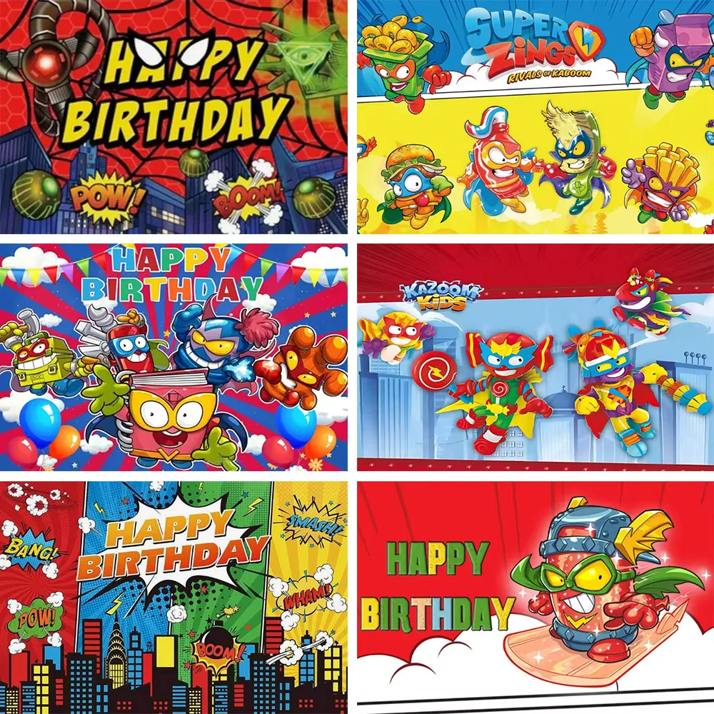 

Supersings Theme Birthday Party DecorationHot Game Superzing Backgrounds Banner Party Photo Prop Decoration for Kids Baby Shower