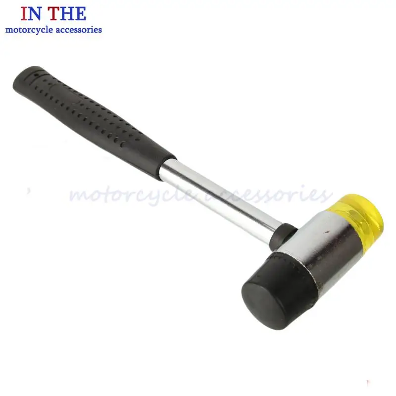 Transparent Soft Face Hammer 25/30/35/40mm Non-Marking Install Mallet For Street Bike Off-Road Motorcycle Repair