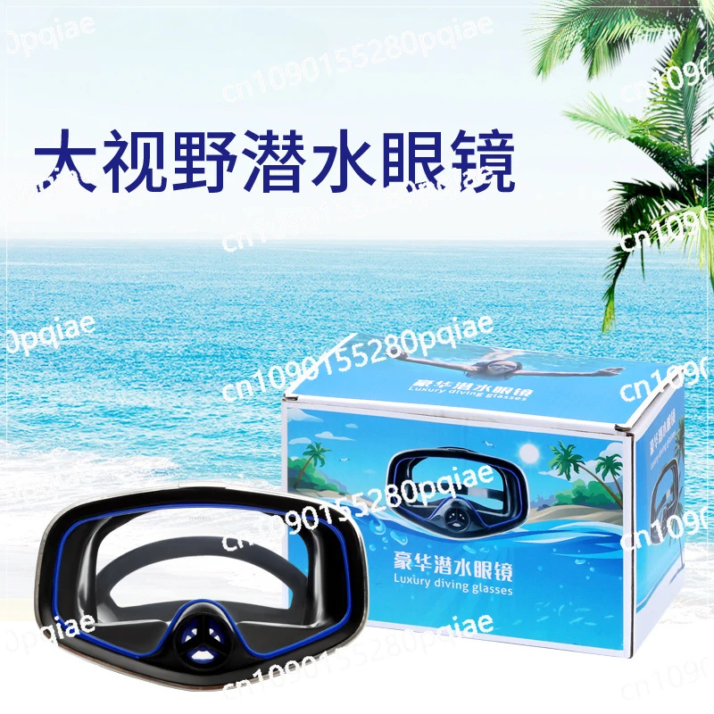 Professional Diving Goggles with High-definition Integrated Large Frame for Adult Swimming and Snorkeling Equipment