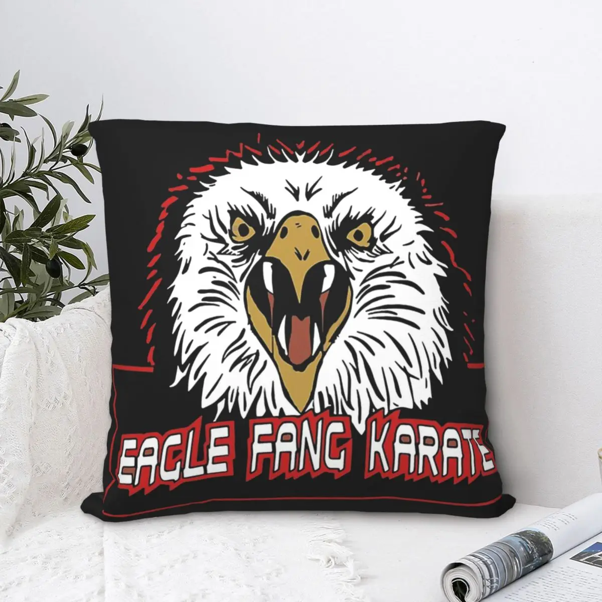 Eagle Fang Karate Logo Throw Pillow Case Cobra Kai Amanda TV Short Plus Cushion Covers For Home Sofa Chair Decorative Backpack