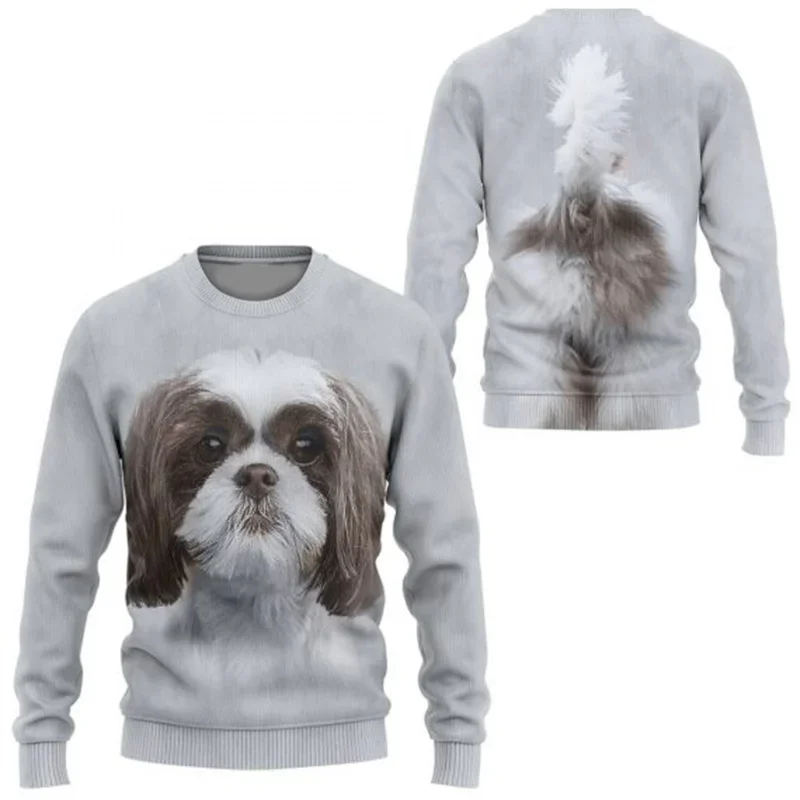 Shetland Sheepdog Dog All Over Printed Unisex Sweater For Dog Lover Casual Knit Sweatshirt Men's For Women's Pullover