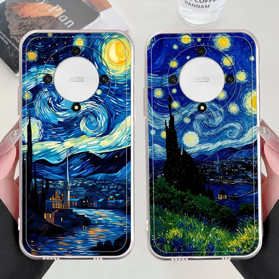 

Чехол для Honor 90 Lite X8b X9a Y9 Prime 2019 X9b X7b Soft Cover Van Gogh