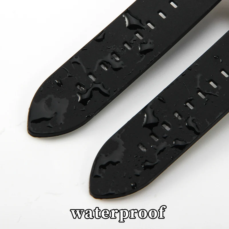 Soft Sweatproof Silicone Watchbands for Armani Ax1803 1802 1050 AX1041 AX1084 AX1108 Notch 31 X 14mm Watch Strap