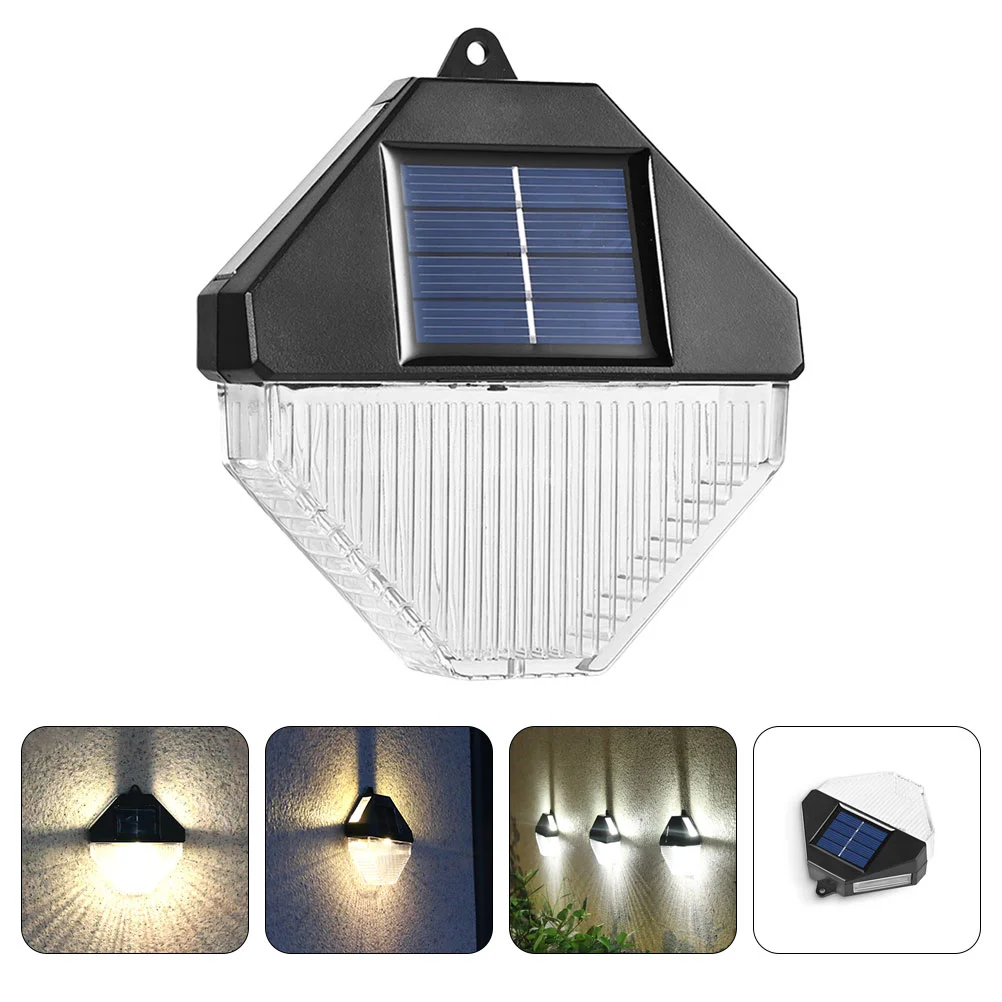 Solar Wall Light Nickel Cadmium Waterproof Lamp Outdoor PC Material Professional Abs Household Warm