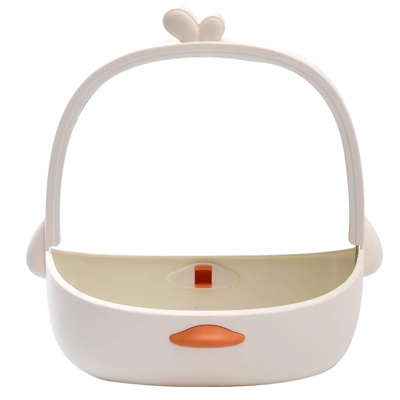 Miroir de Maquillage avec Rangement de Bureau, Accessoire de miles, Ornements de Table, Princesse Kawaii, 1 Pièce