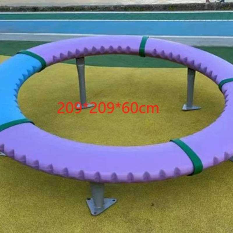 Kids Indoor/Outdoor Sensory Training Equipment Set Plastic Balance Beam & Bridge with Tactile Path Board for Home Use