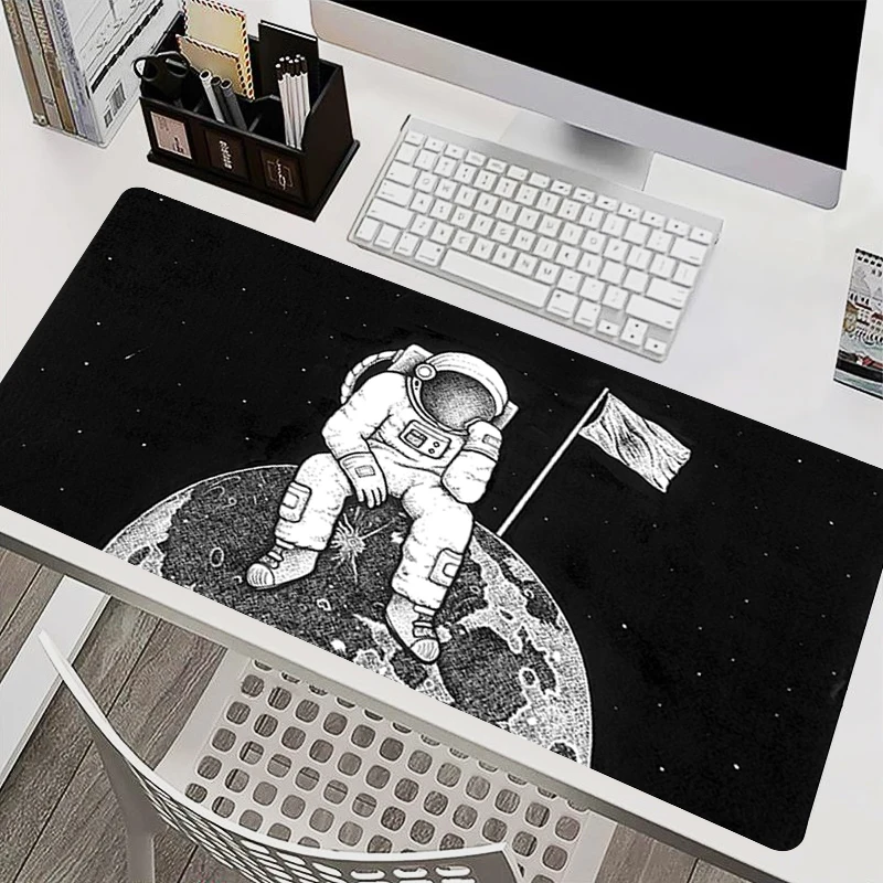 

Outer Space Astronauts Large Mouse Pad Gaming Laptop Keyboard Mat carpet Natural Rubber Computer Mousepad Game Extended Desk Mat