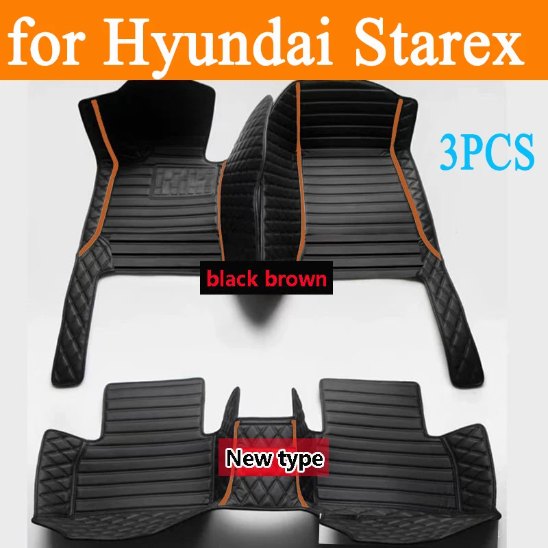 Car Floor Mat For Hyundai Starex H-1 TQ 2008~2017 Anti-dirty Pad Car Acessories Full Set Mud Car Trunk Floor Mat Car Accessories