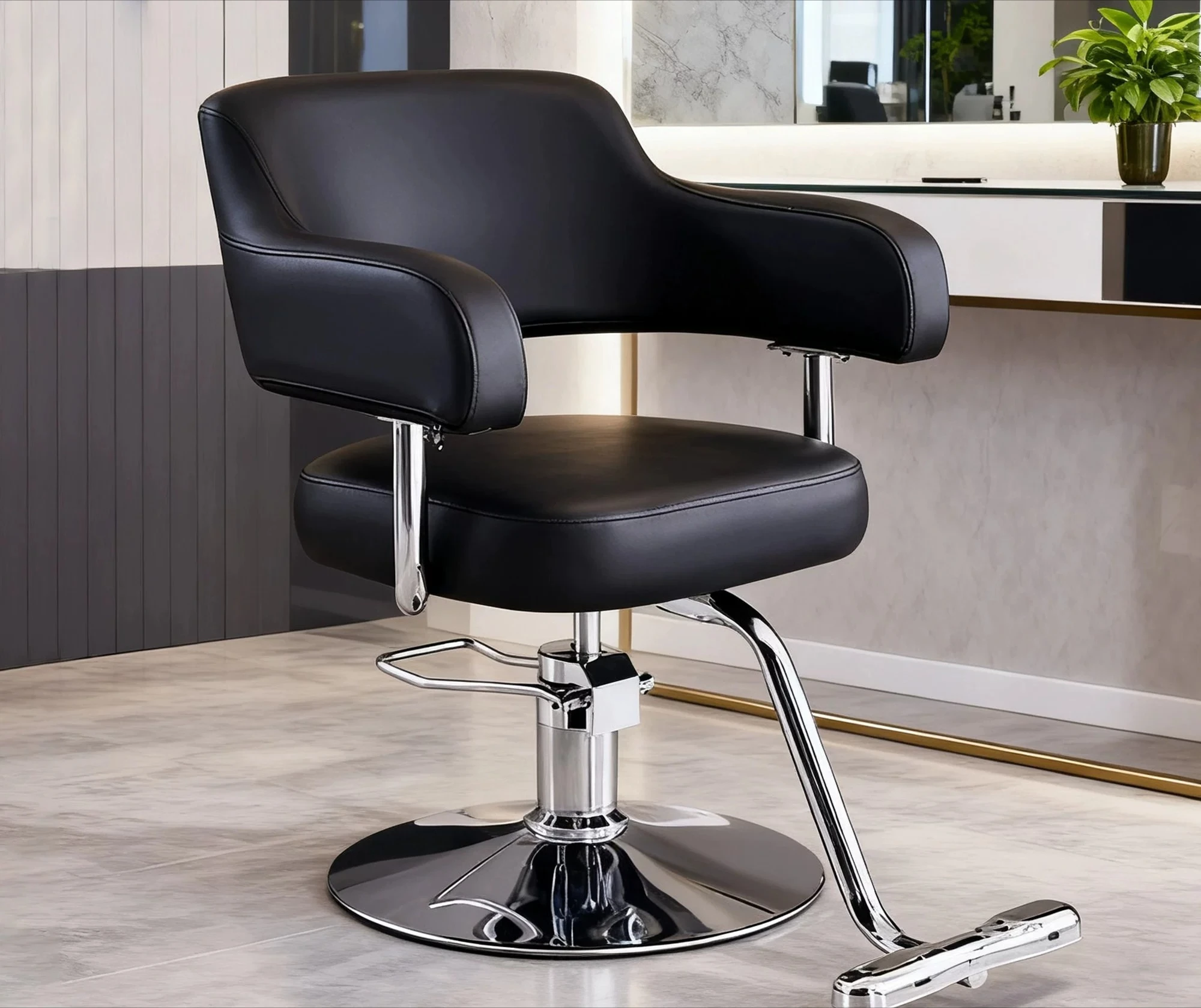 Barber shop barber chair hair salon special perm and dyeing chair beauty salon rotatable lifting makeup chair