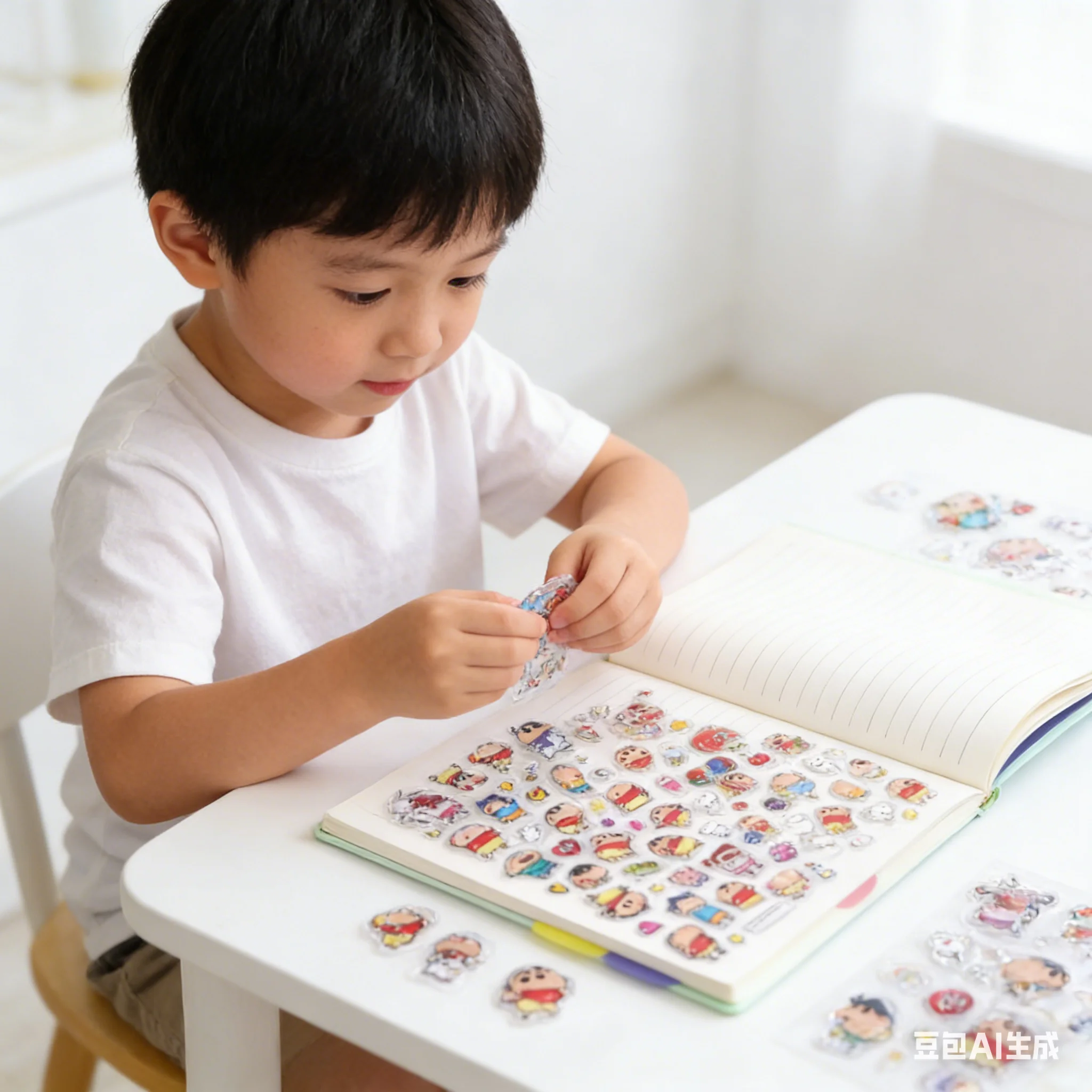3D crystal relief stickers for children, cartoon girls, DIY mobile phone decorations, gemstone stickers, girls' small gifts