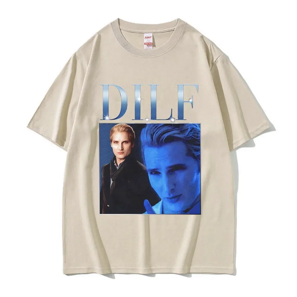 Vintage Carlisle Cullen Graphic Tshirt The Original Movie Meme Twilight Moon T-Shirt Men New Popular Oversized Male Short Sleeve