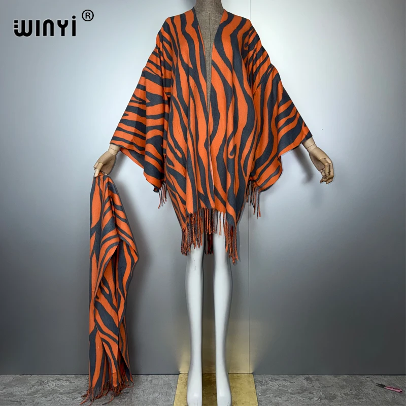 WINYI Cardigan autunnale Africa abbigliamento donna musulmana cappotti casual abaya poncho per donna mantello abito boho con cintura caftano da vacanza