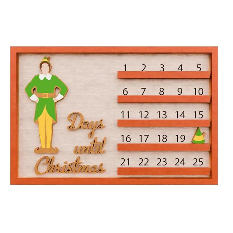 

Christmas Calendar Unique Countdown To Christmas Sign Farmhouse Tabletop Number Date Rustic Home Decor Cartoon Patterns Table