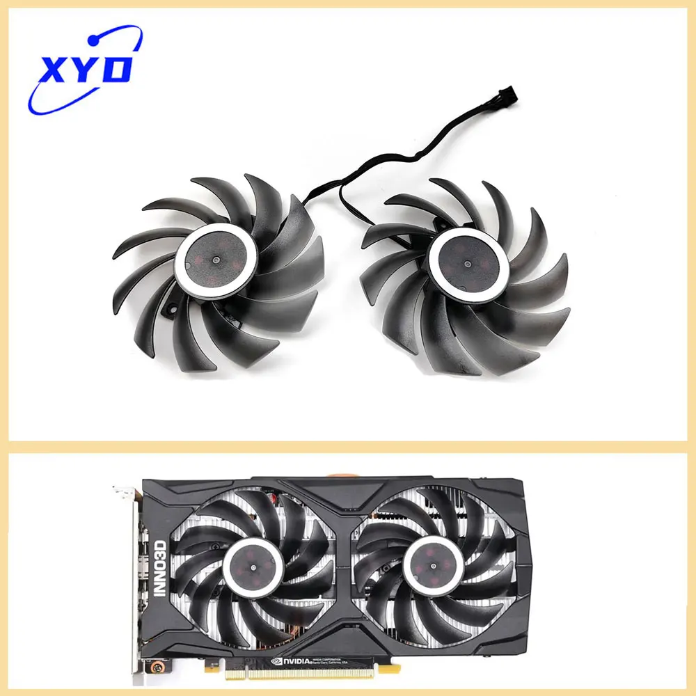 NEW 85MM 4PIN CF-12915S Cooling fan replacement For INNO3D GeForce GTX 1660 2060 SUPER  Twin X2 Graphics video Card cooler fan