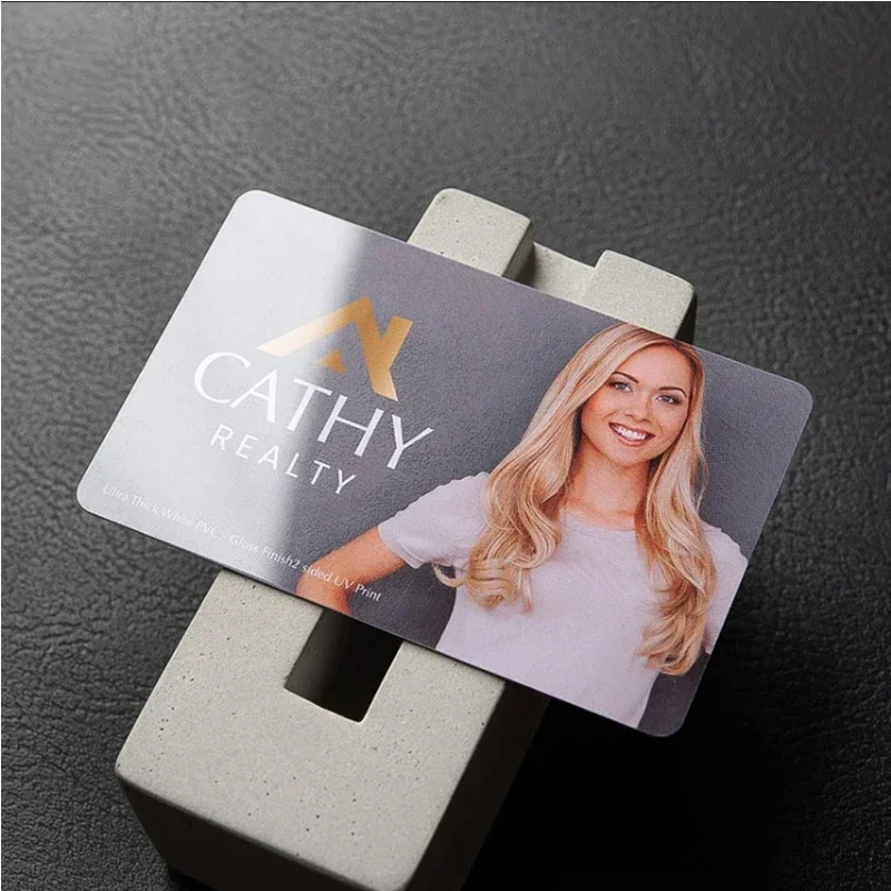 Thicken PVC Business Card 76mm High Quality ID Card Custom Logo and Text Specular/Matte Free Design Waterproof Office Supplies