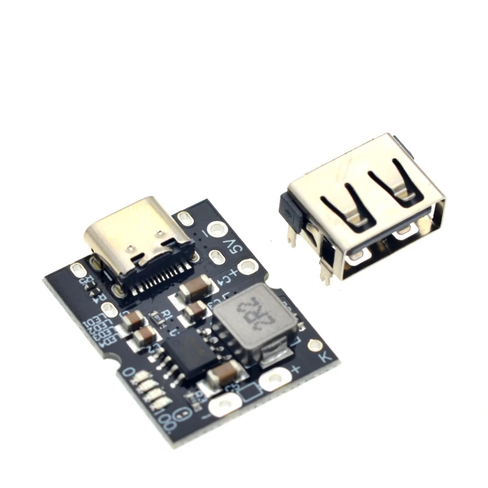 Typ-C 5V 2A Boost Step-Up Strommodul Lithium-Batterie-Ladeplatine Überladeschutz LED-Anzeige DIY Powerbank – Detail 2
