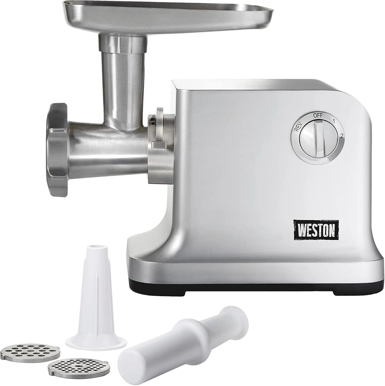 Electric Meat Grinder & Sausage Stuffer, #12 750 Watt, 1 HP Motor, Grinds 4 lbs Per Minute, Includes Stainless Steel Grinding Pl