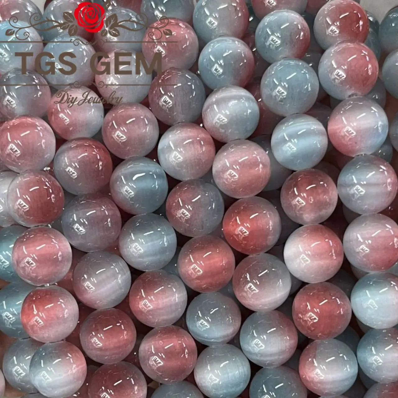 

Natural stone beads red Grey cat eye jewellery making materials diy accessories for bracelets abalorios Handmade bead string