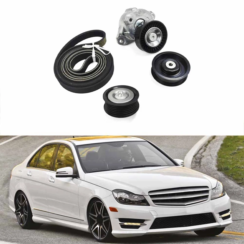 Belt Tensioner Pulley Kit Spare Parts For Mercedes-Benz C300 C350 E350 E550 CL550 2722000270