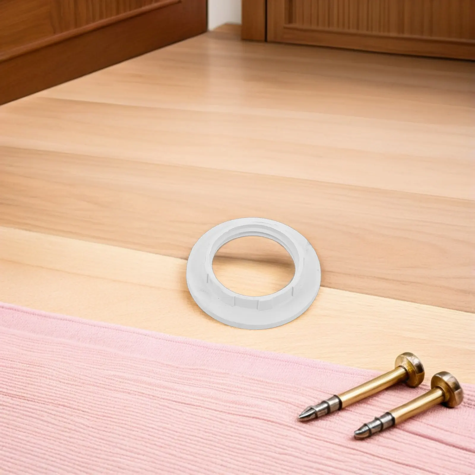 50Pcs Us Standard Lamp Socket Shade Rings Plastic Collar Retaining Rings E12 E14 Threaded Adapter 32 for Ceiling Sconce