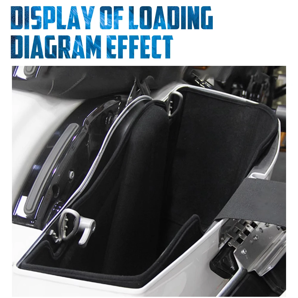 Motorcycle Saddlebag Liners Soft Premium Fitted Saddle Bag Lining For Harley Touring Road Glide 24-Up Street Glide CVO 23-Up