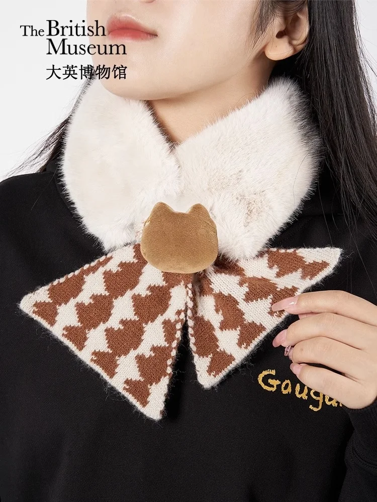 

Очаровательный шарф Anderson Plu из теплого полиэфирного волокна, зимний, милый, мягкий и уютный, подарок на день рождения для женщин