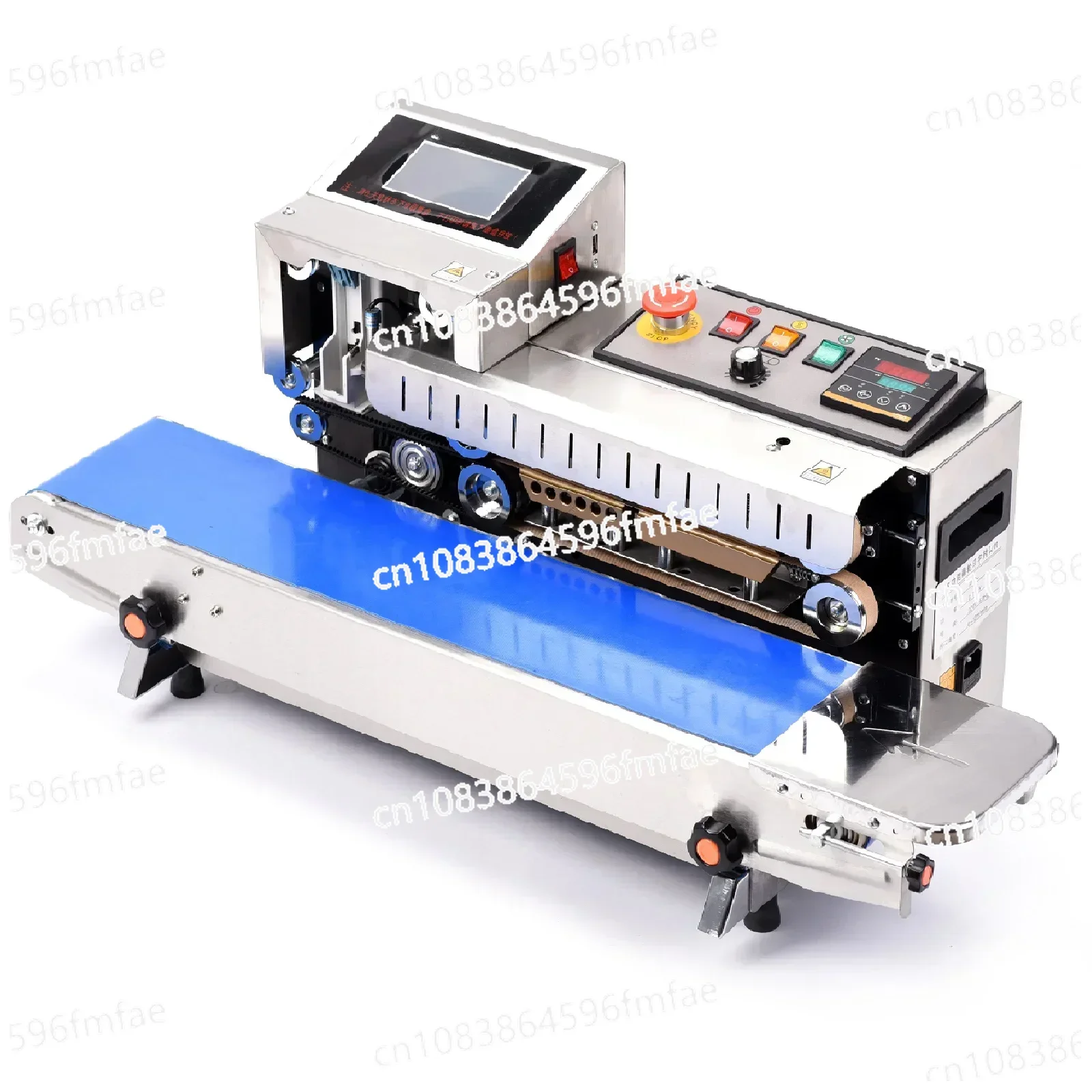 FR-1600 Spray Code Sealing Integrated Machine Automatic Continuous Bag   PE Film Ink Jet Printing Sealer