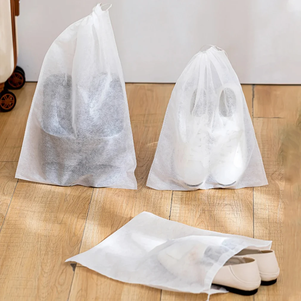 10pcs Shoes Storage Bag Closet Organizer Non-woven Travel Portable Bag Waterproof Pocket Clothing Classified Hanging Bags2025new