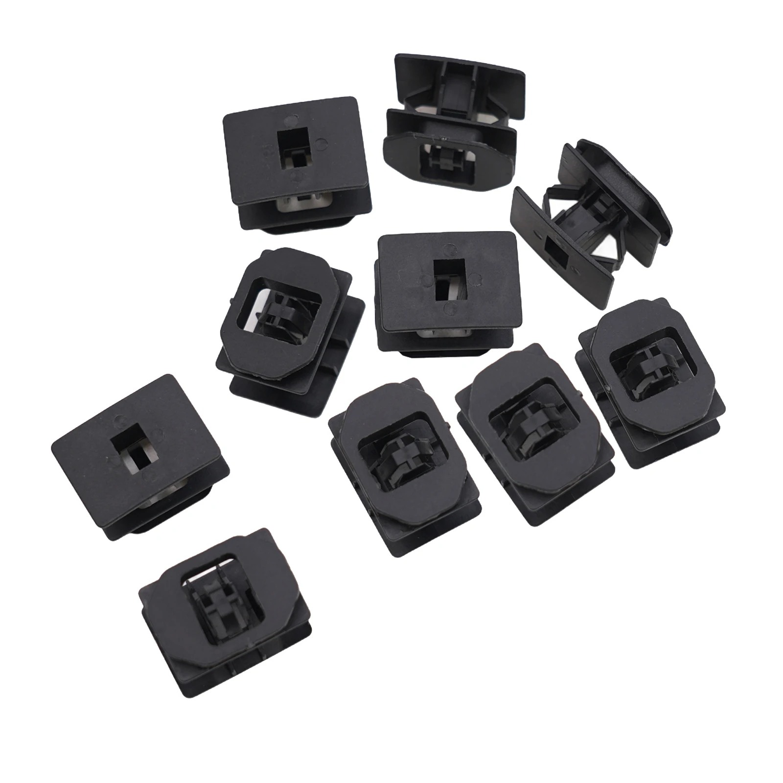 

10pcs Car Rocker Panel Moulding Clips 6G1Z-5410182-A For Ford 500 2005+ Black Nylon Rocker Panel Moulding Clip Car Accessories