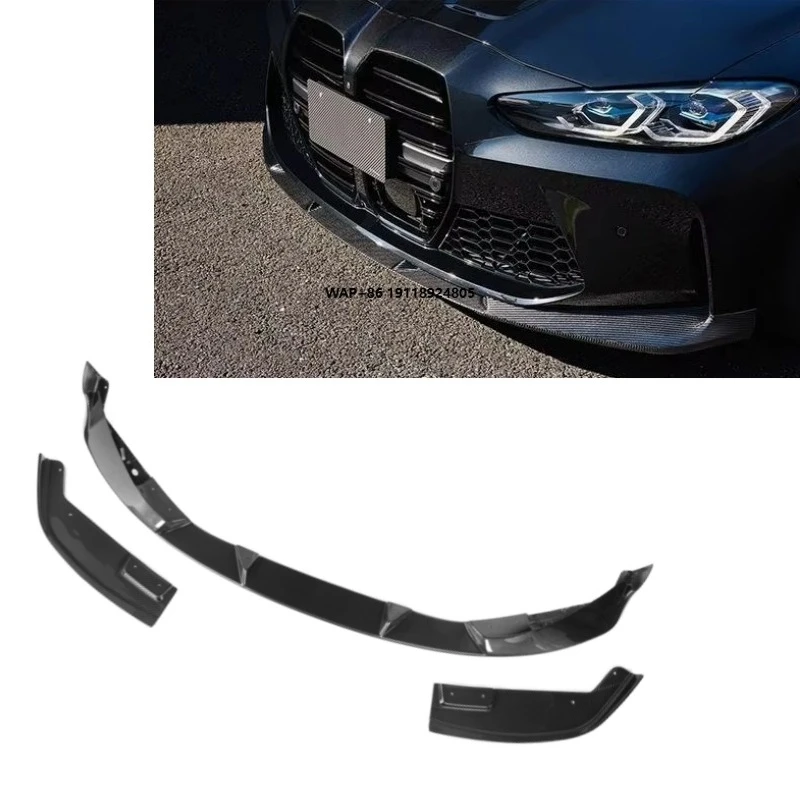 

Dry Carbon Fiber 3D Style Front Bumper Lip 3PCS Auto Part for M3 G80 M4 G82 G83 2021+ M3 M4 Front Lip
