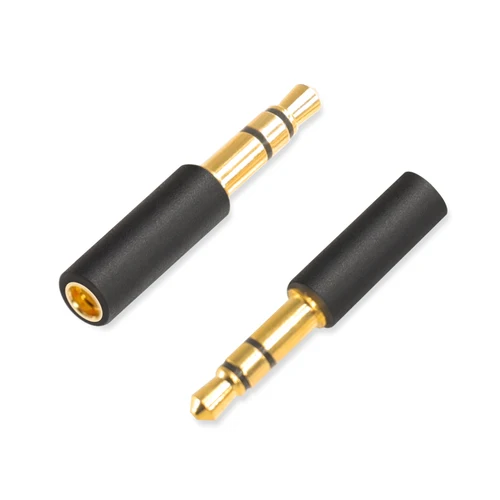 Imagen 2 del producto 1 par de adaptador MMCX de 3,5mm/adaptador de 3,5mm a 0,78mm para conector de Pin de conversión de auriculares OKCSC M1 M2 ZX-1 WTD-3