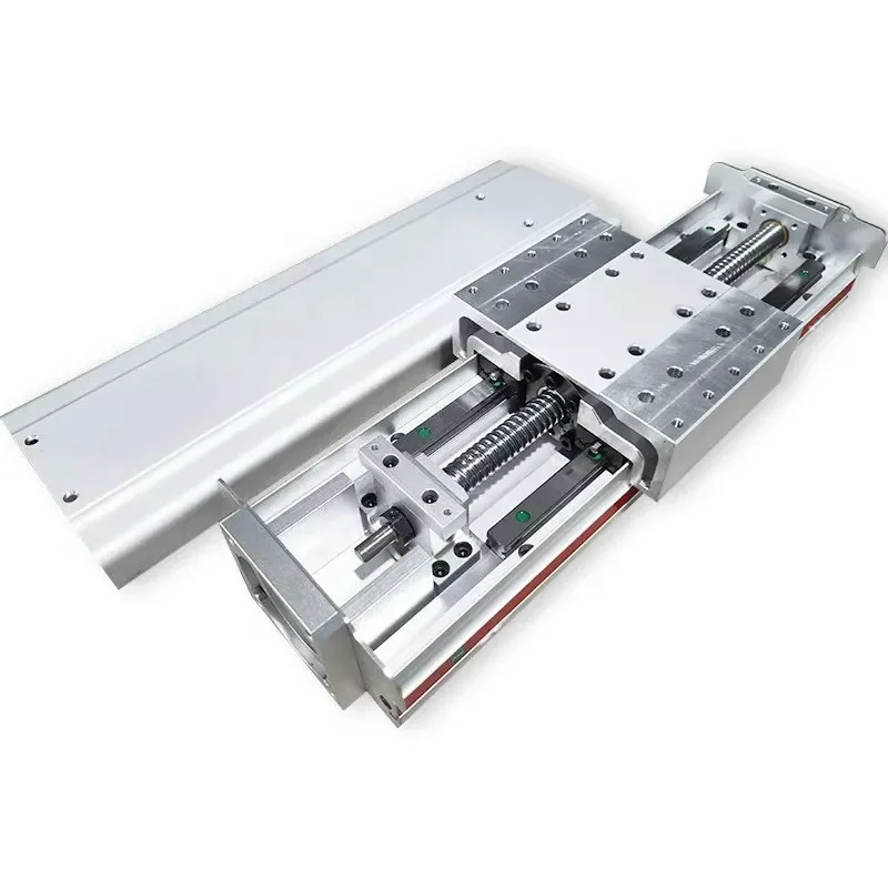 130 mm Wide Fully Enclosed Dual-rail Electric Heavy-duty Slide Module High Load Capacity Precision Stepper Servo Lead Screw