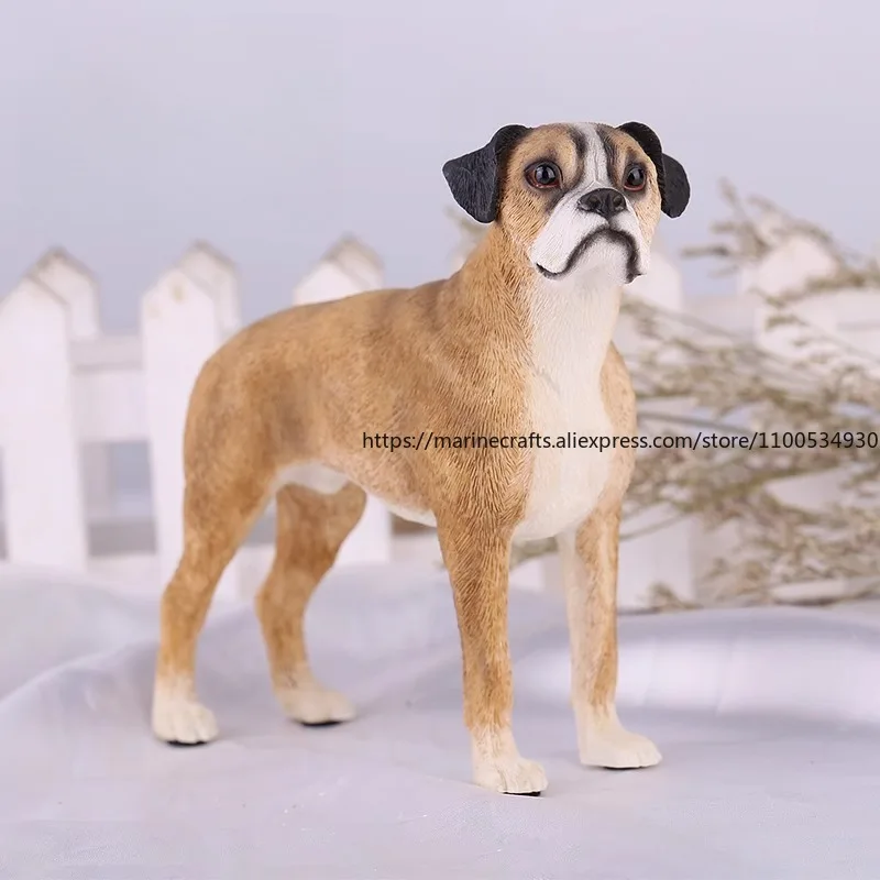

Реалистичная модель собаки-боксера, реалистичный декор автомобиля, фигурка военного солдата, уникальный подарок, коллекционное ремесло для любителей собак