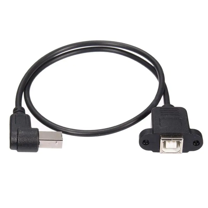 USB 2.0 B Male to USB B Female Socket Printer Panel Mount Extension Cable 50cm-DTB3