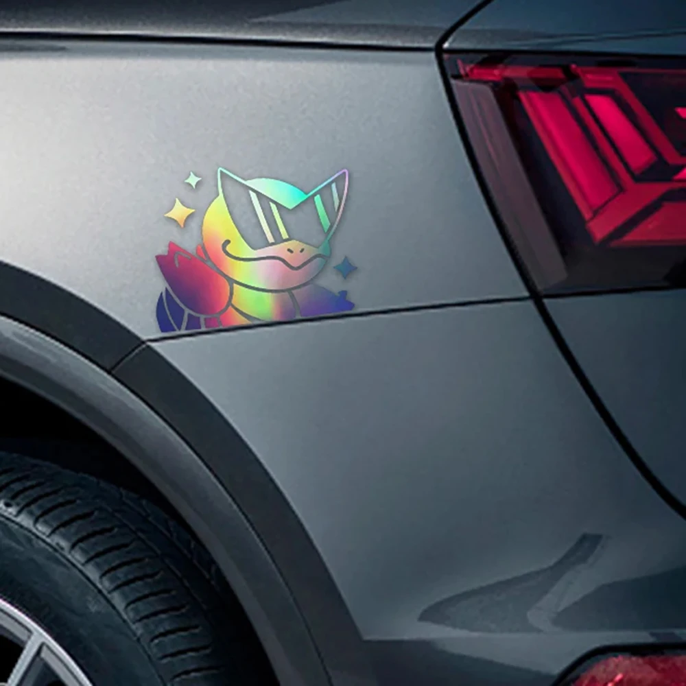 15x11.4cm Cute Anime Car Decals Die Cut Vinyl Stickers for Auto Window Bumper Windshield Car Decor Accessories