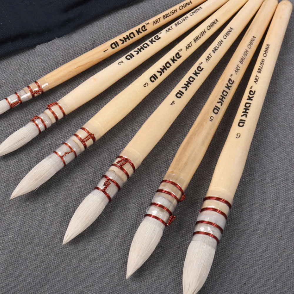 

Professional Gouache Weasel Hair Painting Paint Brushes Art Supplies Drawing Brush Student Stationary