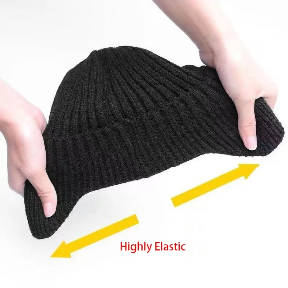 Unisex Winter Hat with Earflap Thickened Plush Knitted Hat Warm Beanie Breathable Outdoor Sports Skiing Cap Earmuffs Skull Cap image 5
